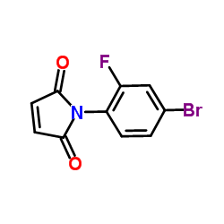 1-(4-Bromo-2-fluorophenyl)-1H-pyrrole-2,5-dione结构式