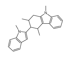 2,4,9-trimethyl-3-(1-methyl-1H-indol-2-yl)-2,3,4,9-tetrahydro-1H-carbazole结构式
