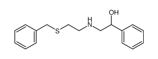 2-((2-(benzylthio)ethyl)amino)-1-phenylethan-1-ol结构式