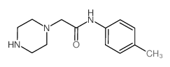 N-(4-Methylphenyl)-2-piperazin-1-ylacetamide结构式