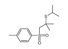 1-methyl-4-(2-methyl-2-propan-2-ylsulfanylpropyl)sulfonylbenzene结构式
