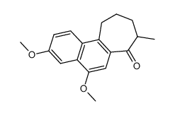 3,5-dimethoxy-8-methyl-8,9,10,11-tetrahydro-7H-cycloheptanaphthalene结构式