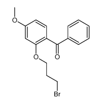[2-(3-bromopropoxy)-4-methoxyphenyl]-phenylmethanone结构式