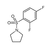 Pyrrolidine, 1-[(2,4-difluorophenyl)sulfonyl] Structure