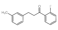 2'-FLUORO-3-(3-METHYLPHENYL)PROPIOPHENONE structure