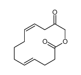 1-oxacyclotetradeca-5,10-diene-2,13-dione结构式