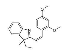 2-[2-(2,4-dimethoxyphenyl)ethenyl]-3-ethyl-3-methylindole Structure