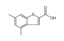 Benzo[b]thiophene-2-carboxylic acid, 4,6-dimethyl结构式