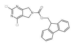 N-Fmoc-2,4-二氯-5,7-二氢吡咯并[3,4-d]嘧啶结构式