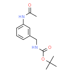 tert-Butyl 3-Acetamidobenzylcarbamate Structure