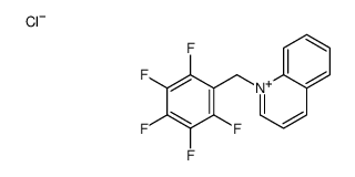 1-[(2,3,4,5,6-pentafluorophenyl)methyl]quinolin-1-ium,chloride结构式