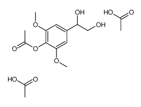 acetic acid,[4-(1,2-dihydroxyethyl)-2,6-dimethoxyphenyl] acetate Structure