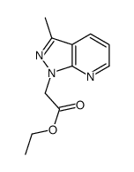 ethyl 2-(3-methylpyrazolo[3,4-b]pyridin-1-yl)acetate结构式