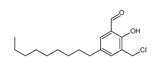 3-(chloromethyl)-2-hydroxy-5-nonylbenzaldehyde结构式