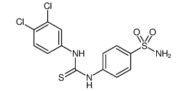 Benzenesulfonamide, 4-[[[(3,4-dichlorophenyl)amino]thioxomethyl]amino] Structure