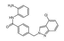 N-(2-aminophenyl)-4-[(4-chloroindazol-2-yl)methyl]benzamide Structure