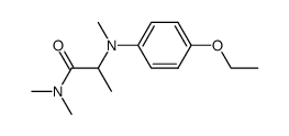 N-<4-Ethoxy-phenyl>-N-methyl-alanin-N'.N'-dimethylamid Structure