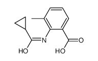 2-[(Cyclopropylcarbonyl)amino]-3-methylbenzoic acid Structure