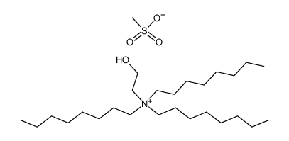 (2-hydroxyethyl)tri-n-octylammonium mesylate结构式