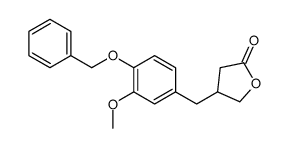 Dihydro-4-[[3-Methoxy-4-(phenylmethoxy)phenyl]Methyl]-2(3H)-furanone结构式