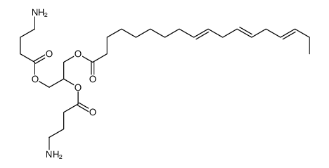 1-linolenoyl-2,3-bis(4-aminobutyryl)propane-1,2,3-triol结构式