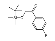 2-[tert-butyl(dimethyl)silyl]oxy-1-(4-fluorophenyl)ethanone结构式