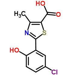 2-(5-Chloro-2-hydroxyphenyl)-4-methyl-1,3-thiazole-5-carboxylic acid Structure