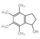 4,5,6,7-tetramethyl-2,3-dihydro-1H-inden-1-ol结构式