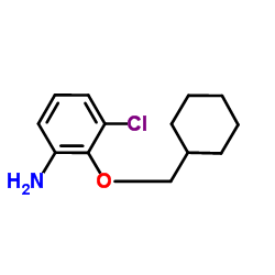 3-Chloro-2-(cyclohexylmethoxy)aniline结构式