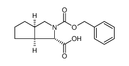 Cyclopenta[c]pyrrole-1,2(1H)-dicarboxylic acid, hexahydro-, 2-(phenylmethyl) ester, (1S,3aR,6aS)-结构式