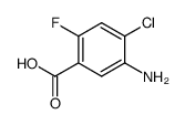 5-amino-4-chloro-2-fluorobenzoic acid结构式