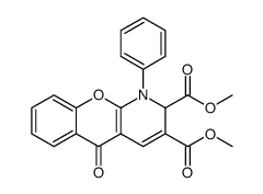 2H-[1]Benzopyrano[2,3-b]pyridine-2,3-dicarboxylic acid, 1,5-dihydro-5-oxo-1-phenyl-, 2,3-dimethyl ester Structure