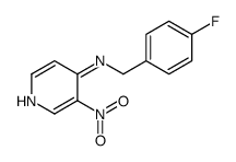 N-[(4-fluorophenyl)methyl]-3-nitropyridin-4-amine结构式