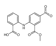 2-(2-Carboxy-phenylamino)-5-nitro-benzoic acid methyl ester结构式
