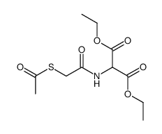 (2-acetylsulfanyl-acetylamino)-malonic acid diethyl ester Structure