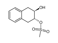 (+-)-methanesulfonic acid-(trans-3-hydroxy-1,2,3,4-tetrahydro-[2]naphthyl ester) Structure