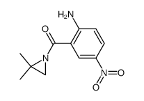 1-(2-amino-5-nitro-benzoyl)-2,2-dimethyl-aziridine结构式