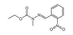 methyl-(2-nitro-benzylidene)-carbazic acid ethyl ester Structure