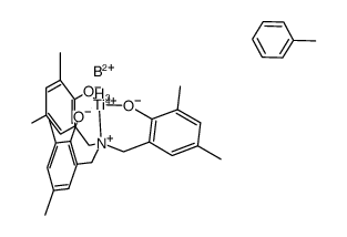 [Ti(η3-tetrahydroborate)((OC6Me2H2CH2)3N)]*toluene结构式