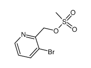 methanesulfonic acid 3-bromopyridin-2-ylmethyl ester结构式