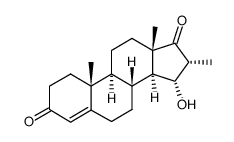 15α-Hydroxy-3,17-dioxo-16α-methyl-androsten-(4)结构式