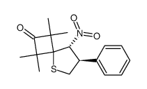 (7R,8R)-1,1,3,3-Tetramethyl-8-nitro-7-phenyl-5-thia-spiro[3.4]octan-2-one结构式