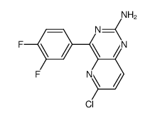 6-chloro-4-(3,4-difluorophenyl)-pyrido[3,2-d]pyrimidin-2-ylamine Structure
