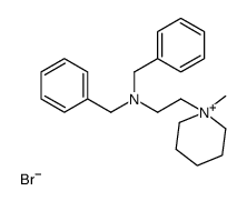 N,N-dibenzyl-2-(1-methylpiperidin-1-ium-1-yl)ethanamine,bromide Structure