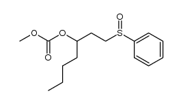 methyl (1-(phenylsulfinyl)heptan-3-yl) carbonate Structure