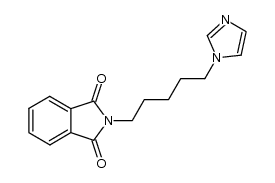 2-[5-(1H-imidazol-1-yl)pentyl]-1H-isoindole-1,3(2H)-dione结构式