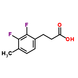 3-(2,3-Difluoro-4-methylphenyl)propanoic acid Structure