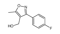 (3-(4-Fluorophenyl)-5-methylisoxazol-4-yl)methanol Structure