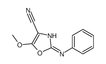 2-anilino-5-methoxy-1,3-oxazole-4-carbonitrile结构式