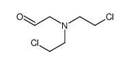 2-[bis(2-chloroethyl)amino]acetaldehyde结构式